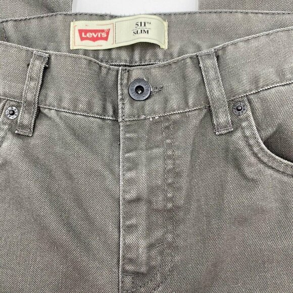 Levi’s 511 Slim Women’s Jeans Size 18 Regular 29x29 Dark Gray - Picture 5 of 8